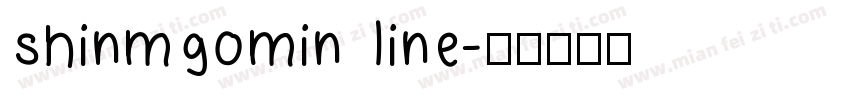 ShinMGoMin Line字体转换